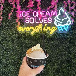 Eiffel Waffle Creamery - Lavender Honey bubble waffle kiddie bowl
