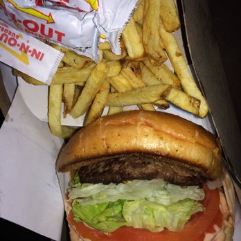 In-N-Out Burger - This is not a double like I asked. Cold party, salty fries. - Burgers Near Me - Arcadia, California