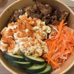 Hawaiian-ish with teriyaki chicken