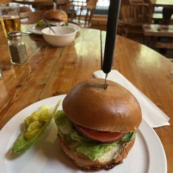 June Bug Cafe - This is their Beyond Burger, very yummy - New American Near Me - Midpines, California
