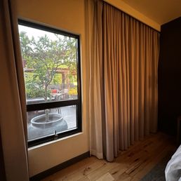 Room 221, looking out at Mercantile Social and Terrace Room 221, looking out at Mercantile Social and Terrace