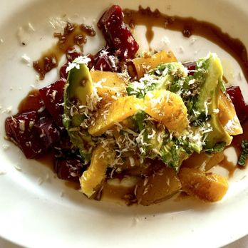 Scoma's Restaurant - Roasted Beet Salad salt-roasted red & golden beets, avocado, orange aged balsamic, fresh horseradish, mint - Seafood Near Me - San Francisco, California Scoma's Restaurant - Roasted Beet Salad salt-roasted red & golden beets, avocado, orange aged balsamic, fresh horseradish, mint - Seafood Near Me - San Francisco, California