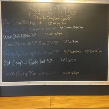 Sarah’s Place - Daily specials - Bars Near Me - Jackson, Michigan Sarah’s Place - Daily specials - Bars Near Me - Jackson, Michigan