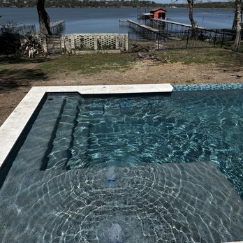 Pinnacle Pools & Spas - Beautiful pool on the lake Pinnacle pools - Pool & Hot Tub Service Near Me - White Settlement, Texas