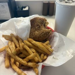 Regular burger and large meal