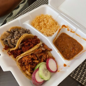 Don Tacos - 3 Tacos, Rice and Beans - Tacos Near Me - Carrollton, Texas