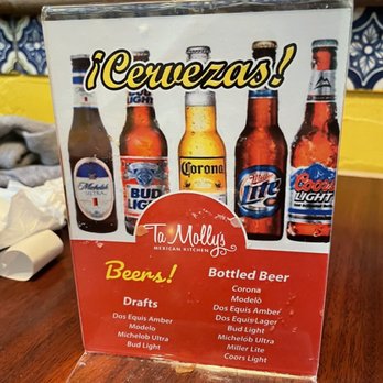 Ta Molly's Mexican Kitchen - Selection of beers - Mexican Near Me - Bryant, Arkansas