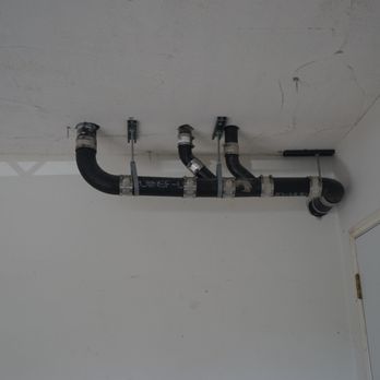 Saddleback Plumbing Heating & Air - That same waste pipe was run through the garage ceiling!!! with a pipe belly. - Plumbing Near Me - Lake Forest, California