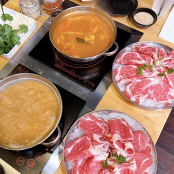 Shabubu - Miso and Spicy Miso Soup Base - Hot Pot Near Me - Arcadia, California Shabubu - Miso and Spicy Miso Soup Base - Hot Pot Near Me - Arcadia, California