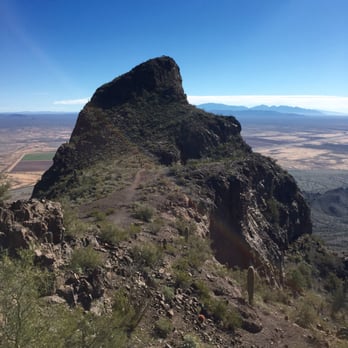 Picacho Peak State Park - View of Picacho Peak from another shorter peak nearby - Parks Near Me