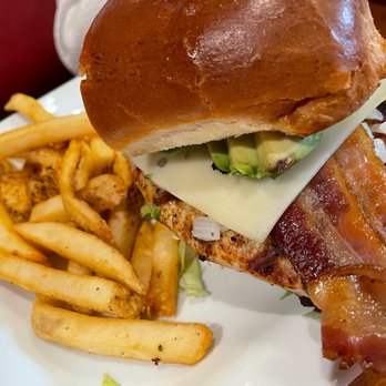 Chili's - a chicken sandwich and french fries - American Near Me - Overland Park, Kansas