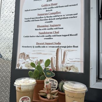 Desert Brew Coffee - Golden hour & white chocolate mocha - Coffee & Tea Near Me - San Antonio, Texas