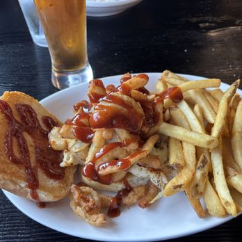 The Del Mar Restaurant - Western BBQ Chicken Sandwich w/fries. - Cocktail Bars Near Me - Sault Ste. Marie, Michigan The Del Mar Restaurant - Western BBQ Chicken Sandwich w/fries. - Cocktail Bars Near Me - Sault Ste. Marie, Michigan
