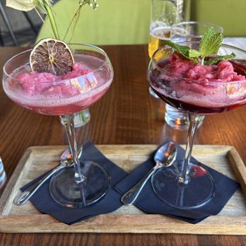 Vidrio - mimosa flight with sherbet was amazing - Mediterranean Near Me - Raleigh, North Carolina