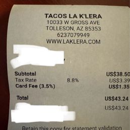 Receipt Receipt