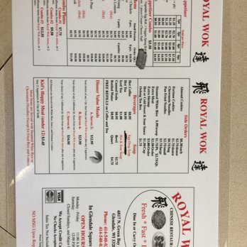 Royal Wok - Menus - Chinese Near Me - Glendale, Wisconsin Royal Wok - Menus - Chinese Near Me - Glendale, Wisconsin