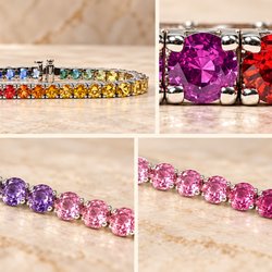 Fords Jewelers - Custom rainbow sapphire bracelet from Fords Jewelers, featuring hand-selected gemstones chosen for their brilliant cut and vi...