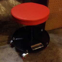 Pneumatic rolling chair.