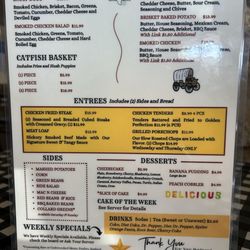 Jessie Chisholm’s Chuckwagon - Menu (front) May 2025