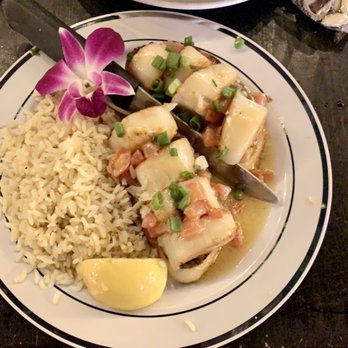 Steve's Steakhouse - Salmon and Rice - Steakhouses Near Me - Avalon, California