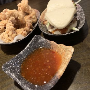 Botan Ramen n’ Bar - Karaage with pork buns. - Ramen Near Me - Everett, Washington