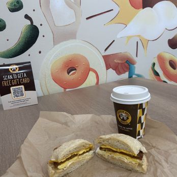 Einstein Bros. Bagels - Chipotle Mayo & Chorizo: Breakfast sandwich cage-free egg, savory chorizo sausage, and melty American cheese, with a creamy chipotle mayo. - Coffee & Tea Near Me - Denver, Colorado Einstein Bros. Bagels - Chipotle Mayo & Chorizo: Breakfast sandwich cage-free egg, savory chorizo sausage, and melty American cheese, with a creamy chipotle mayo. - Coffee & Tea Near Me - Denver, Colorado
