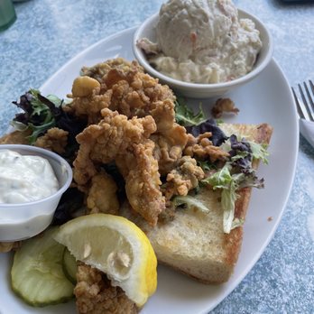 Bookstore & Restaurant - Oyster Po'Boy Sandwich - Seafood Near Me - Wellfleet, Massachusetts Bookstore & Restaurant - Oyster Po'Boy Sandwich - Seafood Near Me - Wellfleet, Massachusetts
