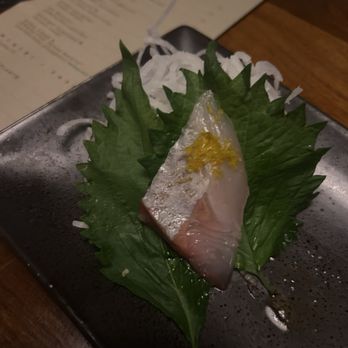 TenTen - Shima ají sashimi (sorry I ate it all bc it was so good) - Japanese Near Me - Austin, Texas TenTen - Shima ají sashimi (sorry I ate it all bc it was so good) - Japanese Near Me - Austin, Texas