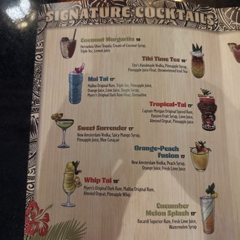 The Tiki Bar - Drink menu - Tiki Bars Near Me - Las Vegas, Nevada