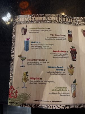 Menu photo 8 The Tiki Bar Las Vegas, NV