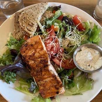 Frothy Monkey - Salad with salmon - Coffee & Tea Near Me - Nashville, Tennessee