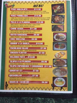 Menu photo 7 Mexican restaurant Perez Fort Worth, TX Menu photo 7 Mexican restaurant Perez Fort Worth, TX