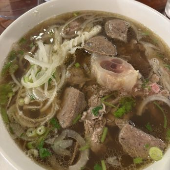 Bayhill Vietnamese Bistro - P1. Combination Pho (rare steak, brisket, flank, tendon, beef ball, tripe) - Vietnamese Near Me - San Bruno, California Bayhill Vietnamese Bistro - P1. Combination Pho (rare steak, brisket, flank, tendon, beef ball, tripe) - Vietnamese Near Me - San Bruno, California