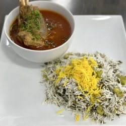 Green Grill Mediterranean Cuisine - New Item- Lamb Shank/ Lima bean rice
