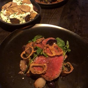 Garrison - Wagyu ribeye cooked medium rare - New American Near Me - Austin, Texas Garrison - Wagyu ribeye cooked medium rare - New American Near Me - Austin, Texas