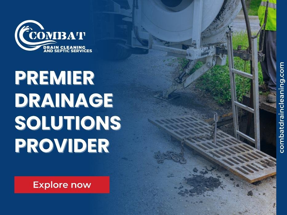 Slide of Combat Drain Cleaning and Septic Services