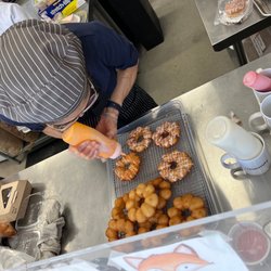 The Enchanted Oven - Mochi donuts freshly baked. Right out of the oven!