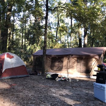 Ichetucknee Springs Campgrounds - Site 17. Our tent is a 12 man tent. We could have fit ten of these on our site. - Campgrounds Near Me - Fort White, Florida Ichetucknee Springs Campgrounds - Site 17. Our tent is a 12 man tent. We could have fit ten of these on our site. - Campgrounds Near Me - Fort White, Florida