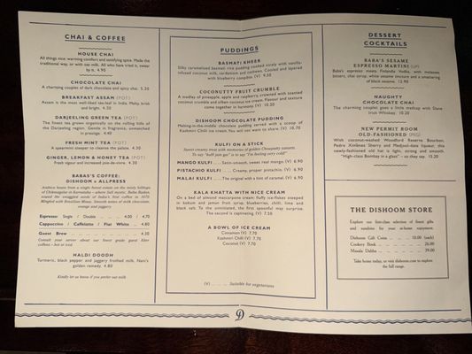Menu photo 2 Dishoom London, XGL Menu photo 2 Dishoom London, XGL