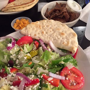 Backyard Grill - Greek salad with side of gyro. 5 Stars. - American Near Me - Highland Park, Illinois Backyard Grill - Greek salad with side of gyro. 5 Stars. - American Near Me - Highland Park, Illinois