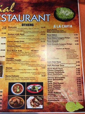 Menu photo 4 Cocina La Doce Banning, CA