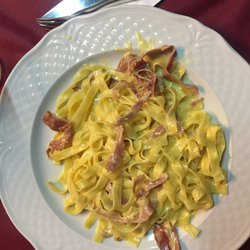 Il Cantuccio di Fontinovo Sergio & Silvia - Tagliatelle con uovo,panna e cotto