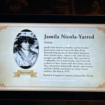 Titanic - I made it out! I like the name Jamila. - Museums Near Me - Las Vegas, Nevada