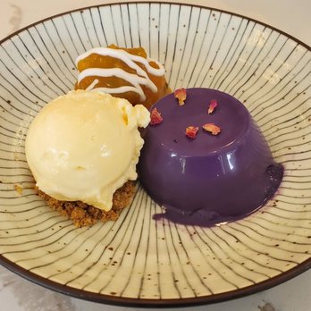 Fig & Ginger - Ube Panna cotta - Breakfast & Brunch Near Me - Honolulu, Hawaii Fig & Ginger - Ube Panna cotta - Breakfast & Brunch Near Me - Honolulu, Hawaii