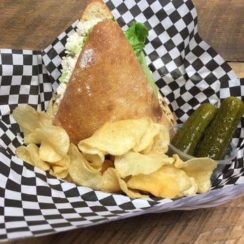 Farmhouse Roasters - Chicken salad sandwich, pickles and chips - Coffee Roasteries Near Me - Salem, New Hampshire Farmhouse Roasters - Chicken salad sandwich, pickles and chips - Coffee Roasteries Near Me - Salem, New Hampshire