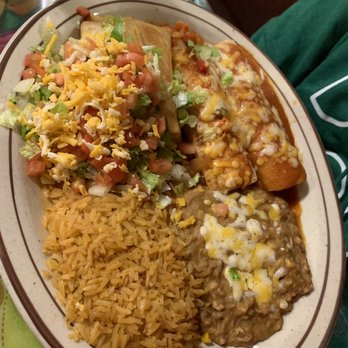 Fiesta Mexicana - Fiesta Combo: Shredded Beef Chimichanga, Shredded Beef Enchilada and Shredded Beef Burrito - Mexican Near Me - Page, Arizona Fiesta Mexicana - Fiesta Combo: Shredded Beef Chimichanga, Shredded Beef Enchilada and Shredded Beef Burrito - Mexican Near Me - Page, Arizona