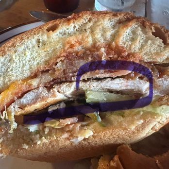 Whiskey Ranch - Delavan - The Chicken on the sandwich. Not even 1/4 inch thick! - Bars Near Me - Delavan, Wisconsin