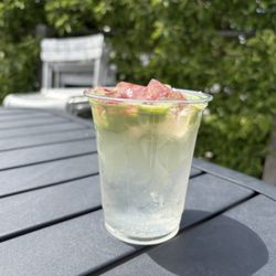 Picnic Cafe - Raspberry coconut cloud matcha