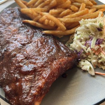 Kimball Coastal Eatery - BBQ Ribs Half Rack, French Fries, Coleslaw - New American Near Me - National City, California
