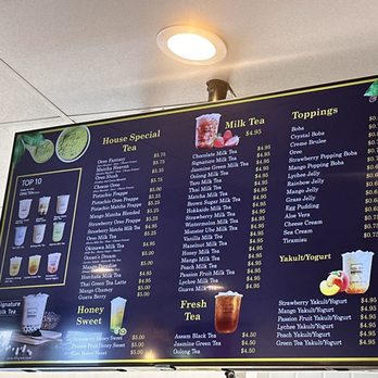 Ding Tea - Menu - Bubble Tea Near Me - San Diego, California
